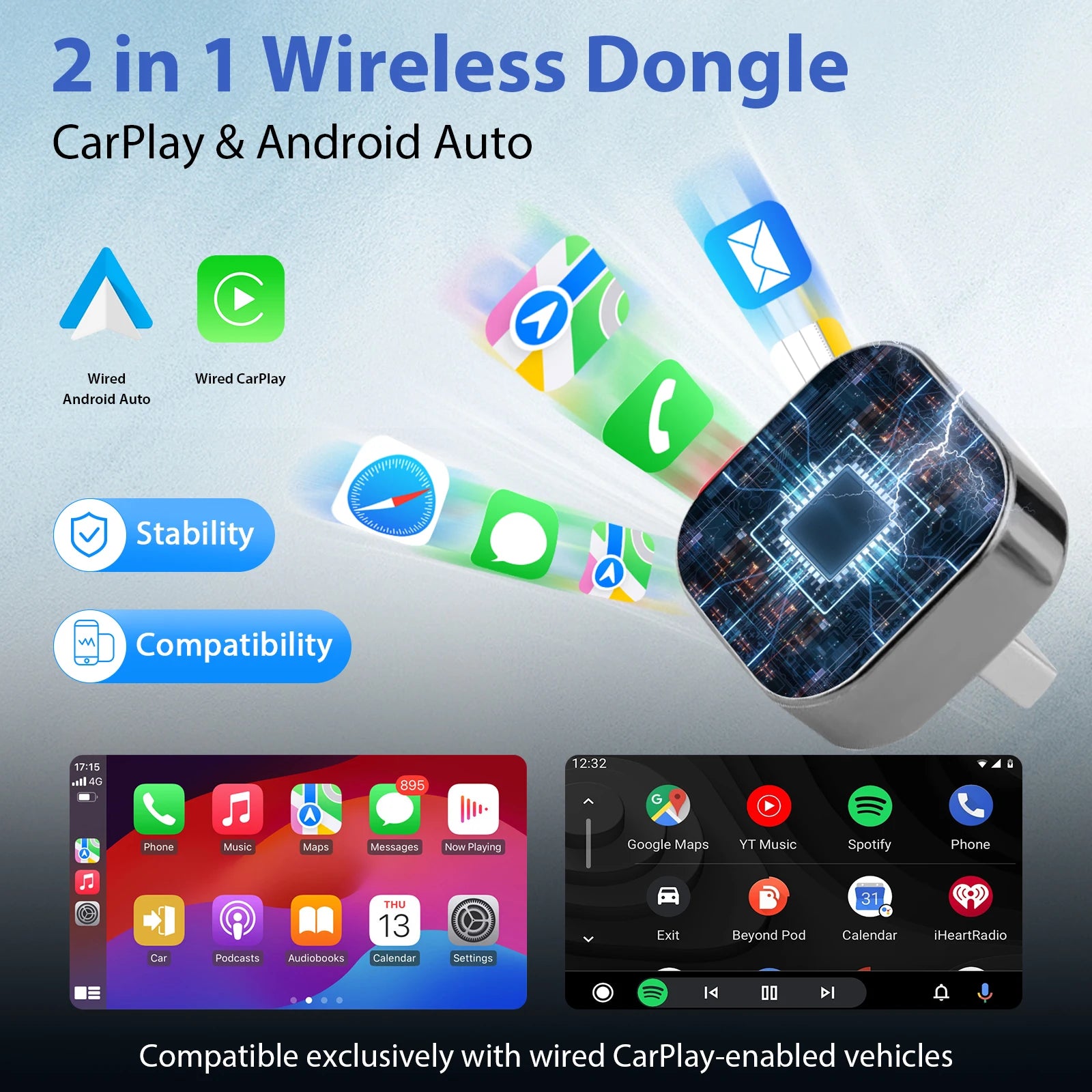 EasyDrive Wireless CarPlay Adapter Plus