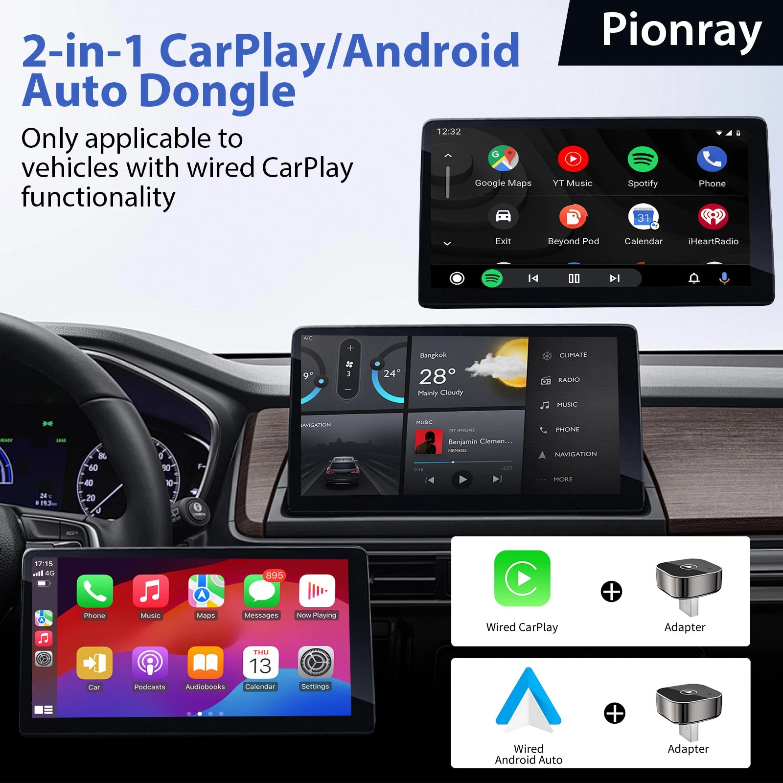 EasyDrive Wireless CarPlay Adapter Plus