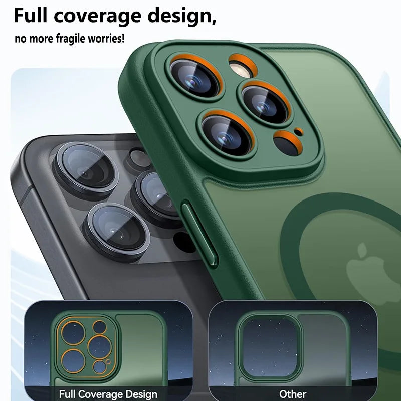 Frosted Magnetic Phone Case Shield
